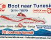 Boot naar Tunesië